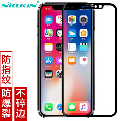 

Nillkin Apple iPhone X 3D Soft Edge Full Screen Cover Взрывозащищенная закаленная стеклянная пленка / защитная пленка для мобильного телефона AP + Pro Black Edge