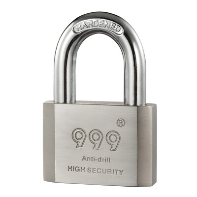 

999 padlock anti-theft door lock warehouse door lock waterproof anti-mite semi-circular copper padlock H0140mm