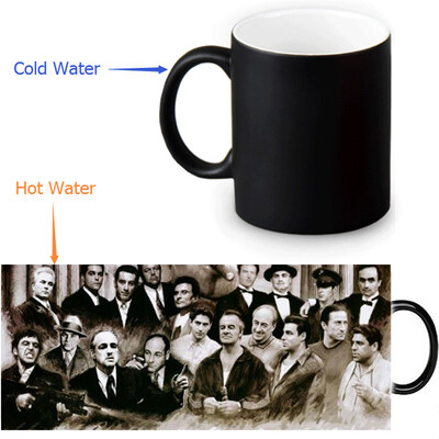 

The Godfather 350ml/12oz Heat Reveal Mug Color Change Coffee Cup Sensitive Morphing Mugs Magic Mug Milk Tea Cups
