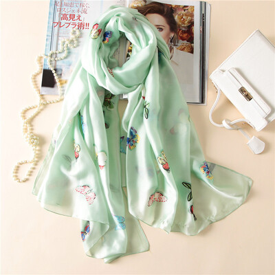 

Guttavalli Women Fashion Long Animal Shawl Vintage Summer Female Loyal Butterfly Scarf Богемия Шелковые шарфы