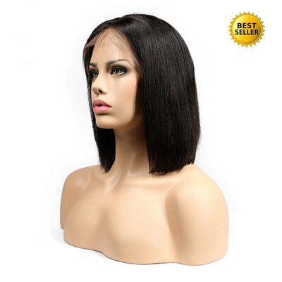 

Protea Brazilian Lace Front Human Hair Wigs For Women Remy Hair Straight Wig With Baby Hair Natural Hairline Full End Black Color