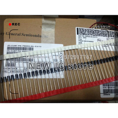 

P6KE6.8A TVS 600W 6.8V 100A Transient Voltage Suppressors DO-204AC (DO-15) 500PCS/lot Free Shipping 100% new original