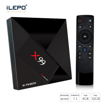 

X99 Android 7.1 TV Box Rockchip 3399 KD Player 4GB 32GB Dual WIFI AC с Bluetooth 4.1 MXQ Pro Boxes