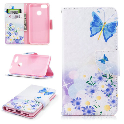 

BEFOSPEY Painting PU LeatherSoft TPU Card Slot Stand Wallet Case For Huawei P9 lite mini50" Y6 Pro2017