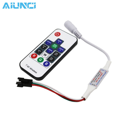 

5V LED Controller 14Key LED2015 RF Wireless Remote Control For WS2812 WS2812B Driver IC Colorful RGB LED Strip