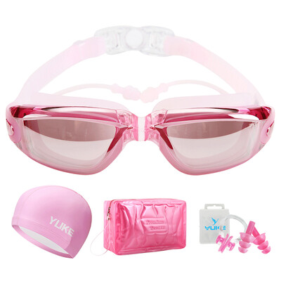 

Перья очки плавать HD водонепроницаемый анти туман туман близорукость большая рама мужчин и женщин оборудование OPT770