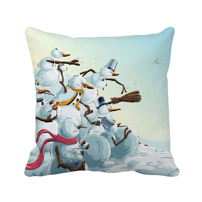 

рождественский снеговик картины фестиваля площадь бросить подушку включить подушки покрытия дома диван декор подарок
