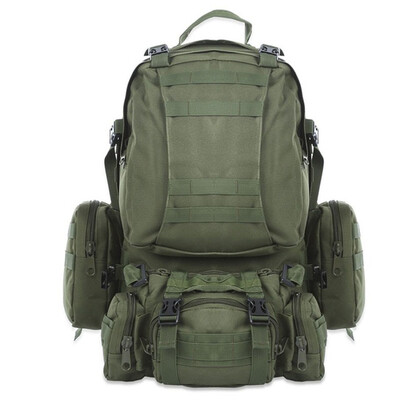 

Outlife 50L Открытый рюкзак Military Molle Тактическая сумка Рюкзаки для рюкзаков Пешие прогулки Кемпинг Камуфляж Водонепроницаемые спортивные сумки