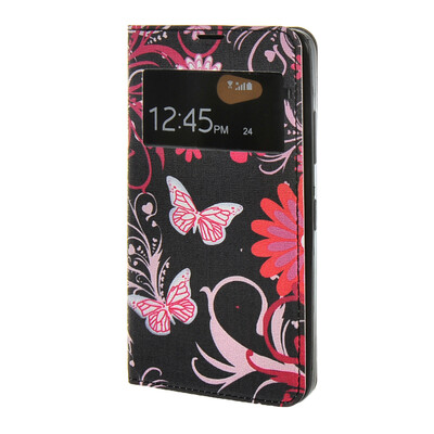 

MOONCASE Case for Microsoft Lumia 640 Slim Flip Leather Wallet Card and Kickstand Case Cover / a06