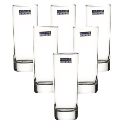 

Jingdong supermarket] Lemei Luminarc 220 ml 6 fitted with round glass cup cup juice cup