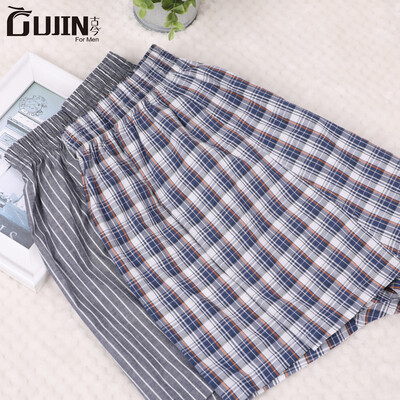 

Ancient&modern men GUJIN 2 loaded mens underwear cotton mens boxers four seasons casual loose Arro pants pajamas comfortable home pants ELHSJ51 cherry powder - denim blue