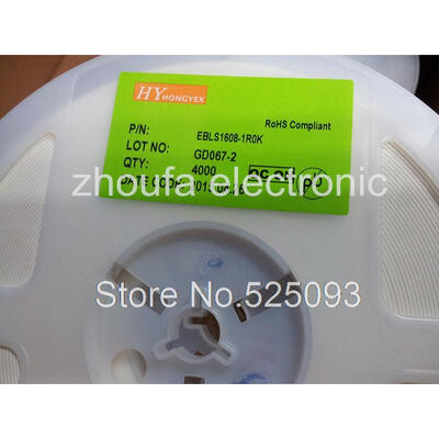 

4000pcs/lot SMD inductance EBLS1608-1R0K 1UH 0603