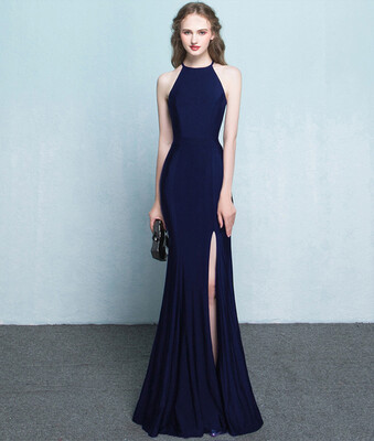

Bride toast service 2017 new fashion long red fishtail neck wedding banquet evening dress