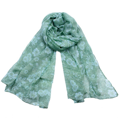 

Jeouly print scarves women flower Echarpes Foulard Femm long scarf voile sunscreen shawls red hijab wraps cachecol marcas rings