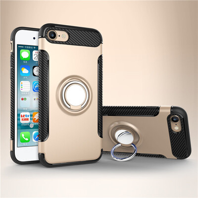 

Apple Iphone 66S Armor Car Magnetic Suction Ring Bracket Silicon TPU Hard PC Phone Case