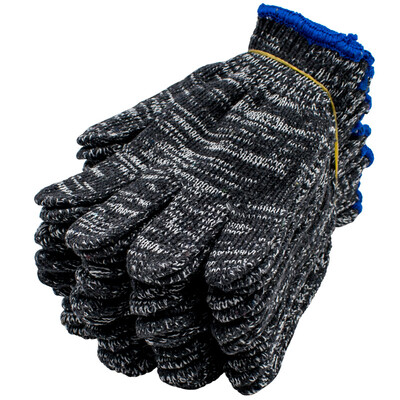

Paola Labor protection gloves 10 pairs of thick wear-resistant anti-skid work gloves gray cotton gloves protective gloves 5956