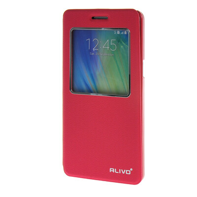 

MOONCASE Samsung Galaxy A5 чехол Slim Window View Design Flip Leather Bracket Back чехол Cover Hotpink