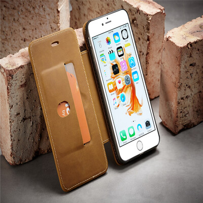 

Iphone 66S6 Plus6S Plus Luxury Leather Commerce Multi-function Wallet Card Clip Protection Stand Phone case