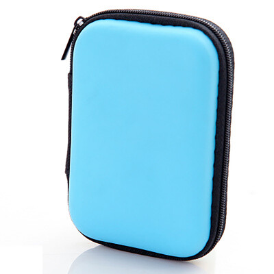 

Wanshijia waterproof earphone bag data cable storage bag silicone bag change key bag coin bag JD-NG-24 blue