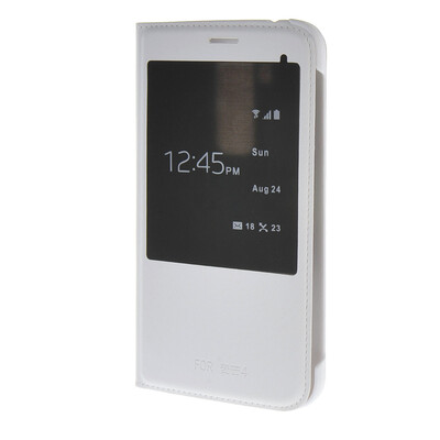 

MOONCASE Case for Huawei Maimang 4 D199 Ultra Slim View Window Flip Leather Case Cover White