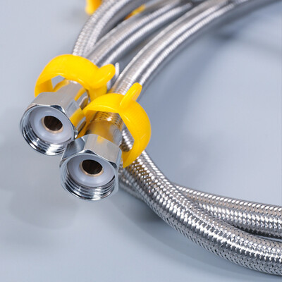

Melody 304 stainless steel explosion-proof water heater hot&cold water inlet hose 50cm double head water high pressure braided tube