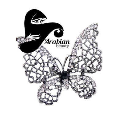 

Классические женские бабочки Брошь ювелирные изделия полые из Rhinestone Броши Насекомые Броши Этнические Tribal Bijoux Арабский H