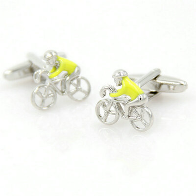 

Yoursfs® Copper with Gold Plated Cute Bicycle Cufflink Men's Fashion Jewelry