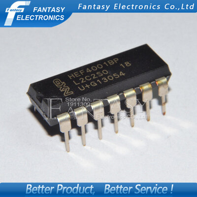 

100PCS HEF4001BP DIP HEF4001 DIP14 new&original IC free shipping