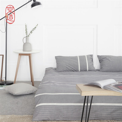 

JINGZAO Cotton knitted beddings Water-washed Skin soft stripes beddings