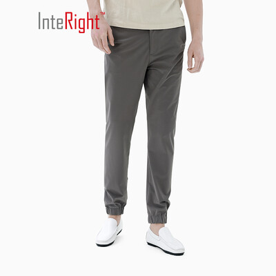 

INTERIGHT casual pants mens high stretch beam casual pants dark gray 30 M