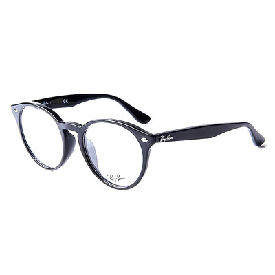 

RayBan Ray Ban очки кадр мужчины и женщины мода глянцевая черная оптические оправы круглой рамка миопия RX2180VF 2000 51мм
