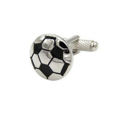 

Yoursfs® Copper with Gold Plated Black&White Color Football Cufflink Mens Fashion Jewelry