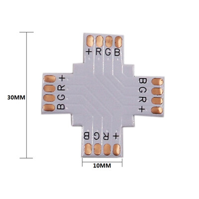 

RGB LED Strip Connector 4pin 10mm L Shape T Shape X Shape PCB Connector 5pcslot