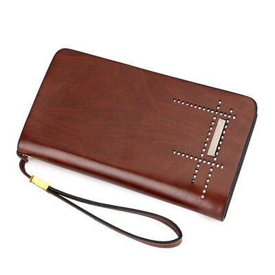 

Mens Brand Purse Carteras Masculina Cutout Fashion Mens Clutch Coin Purse Monederos Mens Leather Wallet B-fdk1103
