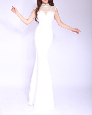 

Collar Beaded Halter Slim Annual Banquet Dress Dress Nightclub Dress