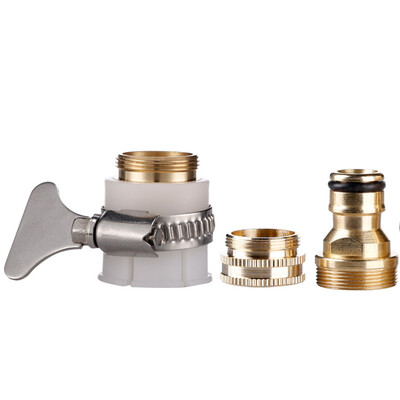 

Good weather three-in-one multi-function joint car wash water gun water washing machine inlet pipe joint buckle type universal faucet joint car supplies