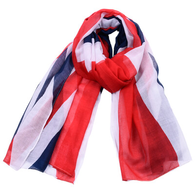 

Jeouly long scarf voile Британский флаг шарфы женщины кешкол маркас фулар солнцезащитные шали Флаги Великобритании Олимпийские игры