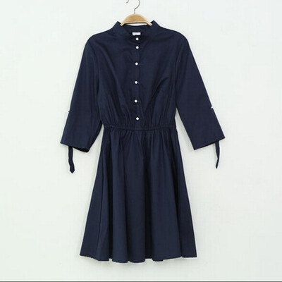 

Lovaru ™Новые модные женщины 2015 джинсовые платья V-образным вырезом платья половина рукав джинсовой одежды Повседневный стиль женщины одеваются