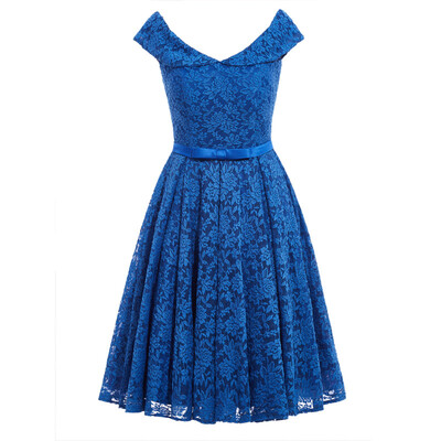 

CAZDZY Короткое коктейльное платье с аппликациям до колен