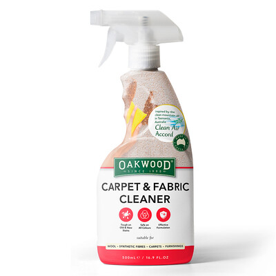 

Australia OAKWOOD Carpet Cleaner 500ml Household Dry Cleaner Fabric Sofa Free Washing Decontamination Carpet Disinfecting Cleaning Spray