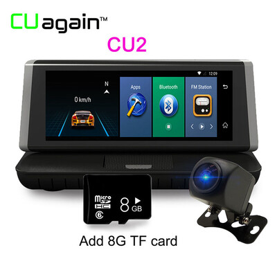 

CU2 8 '' DVR GPS 4G Wifi 1080 FHD Dash Cam Android Камера заднего вида Камера заднего вида Регистратор видеорегистратора Bluetooth