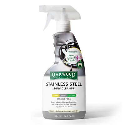 

Australia OAKWOOD stainless steel kitchen care agent 500ml rust descaling cleaning agent faucet shower maintenance brightener