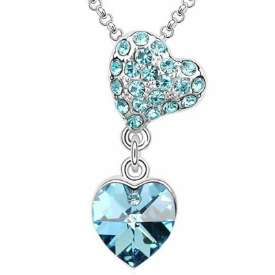 

Heart Pendant Necklace Austrian Crystal from Swa Elements High Quality Chain Necklaces For Women Jewelry Valentines Day Gift 1047