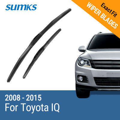 

SUMKS Wiper Blades for Toyota IQ 21"&18" Fit Hook Arms 2008 2009 2010 2011 2012 2013 2014 2015