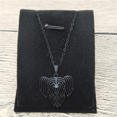 

New Chinese Crested Necklace Trendy Style Chinese Crested Pendant Necklace Women Fashion Pet Jewellery Animal Dog Jewellery