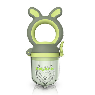 

MillyMally food bite bag fruit&vegetable music molar stick baby baby eat fruit food supplement tooth gel green