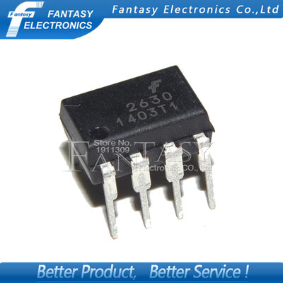 

5PCS HCPL2630 DIP8 HCPL-2630 2630 A2630 DIP new and original IC free shipping