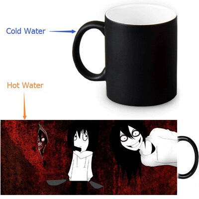 

Jeff The Killer Morphing Mug Color Change Tea Cup Волшебная молочная кружка для кофе