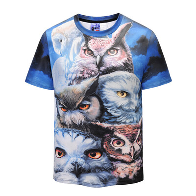 

2018 Summer New Style Mens Fashion Slim Short Sleeve 3D Print T-Shirt Sports Fitness Casual Top