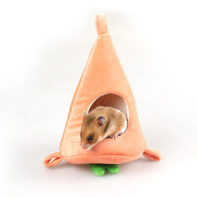 

Small Animal Bed Super Soft Carrot Hamster Chinchilla Suger Glider House